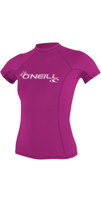 2026 Oneill Kvinnors Grundläggande Skins Kortärmad Crew Lycra Vest 3548 - Rävrosa