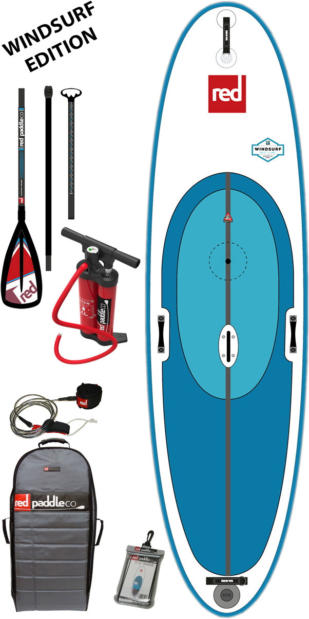 2017 Red Paddle Co 107 Ride Windsurf Inflatable Stand Up Paddle Board