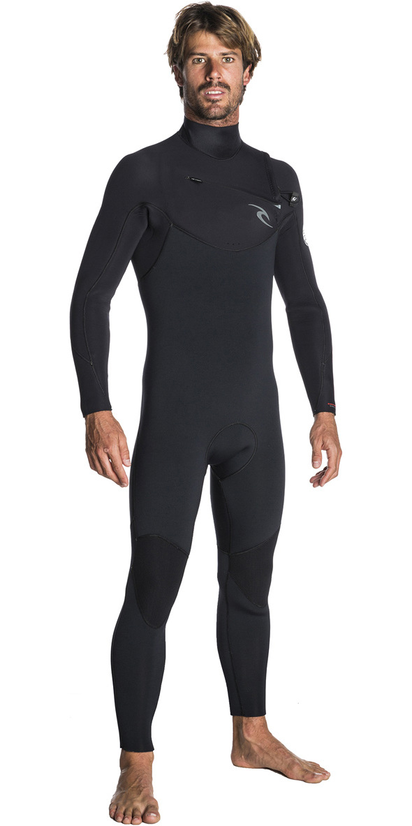 Rip Curl Aggrolite 4//3MM Chest Zip Wetsuit Navy Easy Stretch /& Lightweight