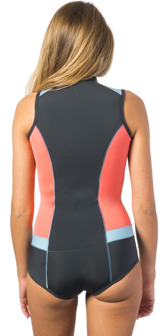 Rip Curl Womens GBomb 1mm Sleeveless Shorty Wetsuit CORAL WSP6HW