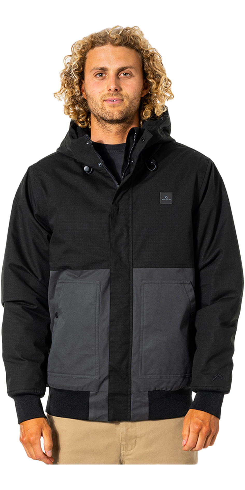 2021 Rip Curl Hombre Anti Series One Shot Chaqueta Cjkcp9 - Negro - - Moda | Watersports Outlet