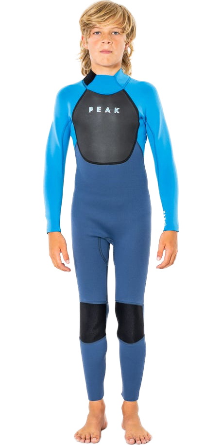 2023 Peak Junior Energy 3/2mm GBS Back Zip Wetsuit P3746J Blue