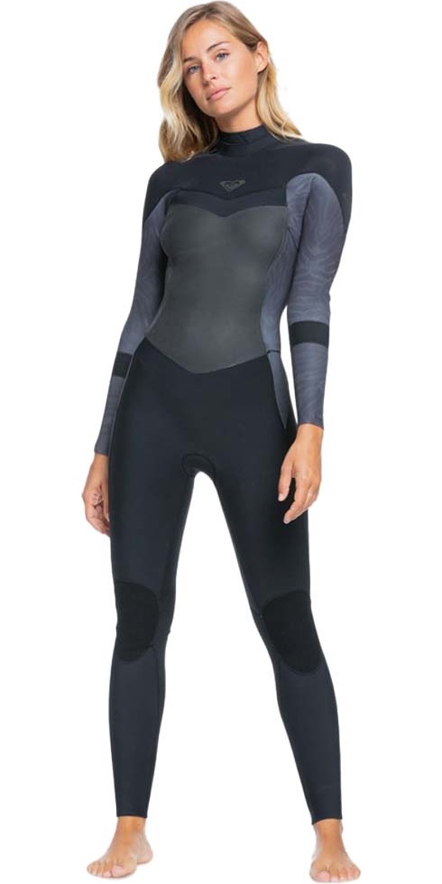 2022 Womens Syncro 4/3mm Back Zip Wetsuit ERJW103085 - Jet / Black - Wetsuits | Watersports Outlet