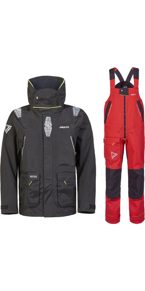 Veste Et Pantalon (bavoir) MUSTO Performance BR1 – Taille US 8 – Bleu – Neuf Sans Emballage
