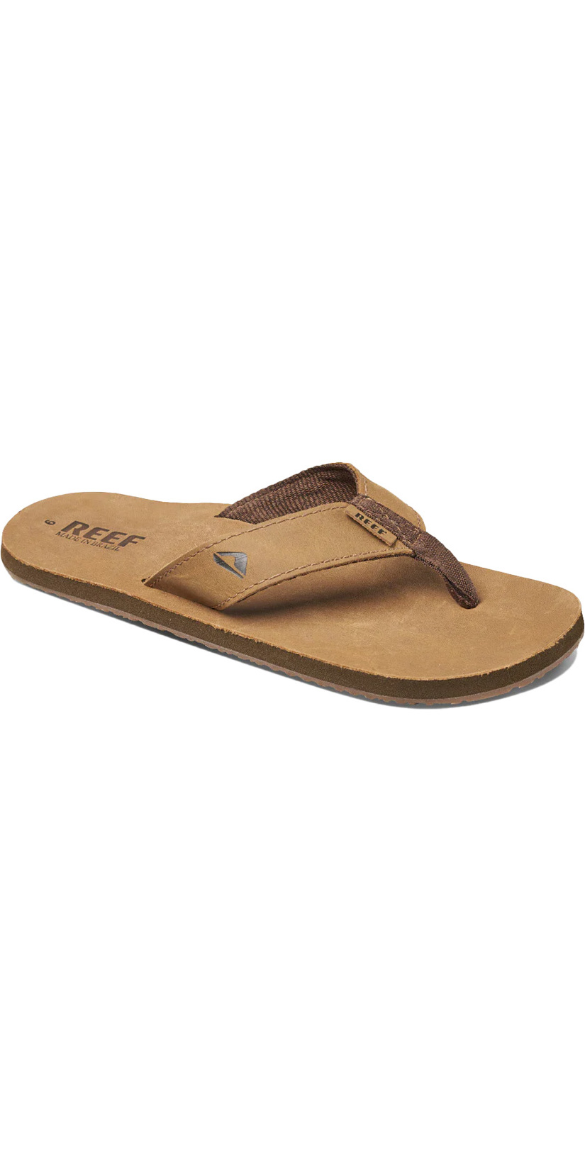 2023 Reef Mens Leather Smoothy Flip Flops RF000232BZB - Bronze Brown -  Accessories | Watersports Outlet