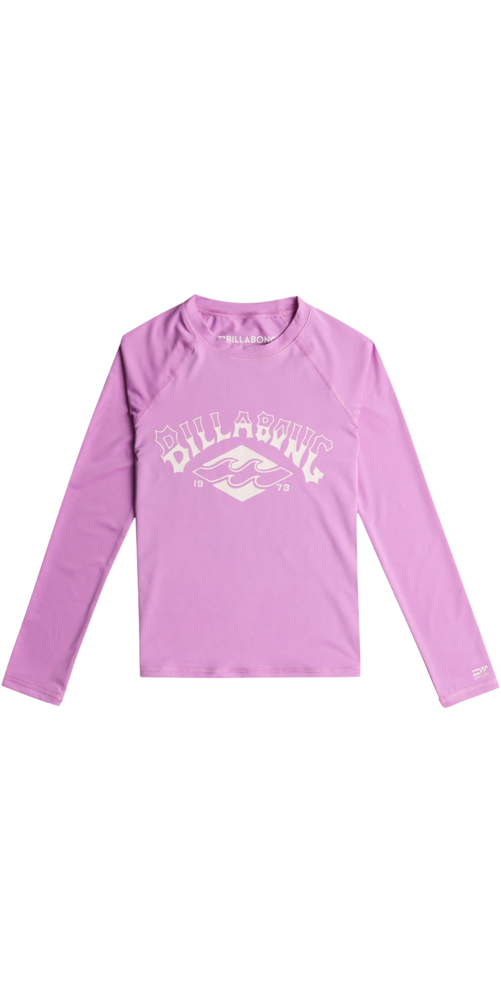 Billabong Girls Surf Dayz Long Sleeve Rash Vest EBGWR03002 - Bright Orchid  | Watersports Outlet, image size:1008x2016