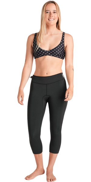 CRESSI Guardian Lady Neopreen Broek Zwart/Aquamarijn 2mm L/4-2mm Dubbel gevoerde Neopreen Broek, Ideaal voor alle watersportliefhebbers, Zwart/ Aquamarijn, L/4, Dames