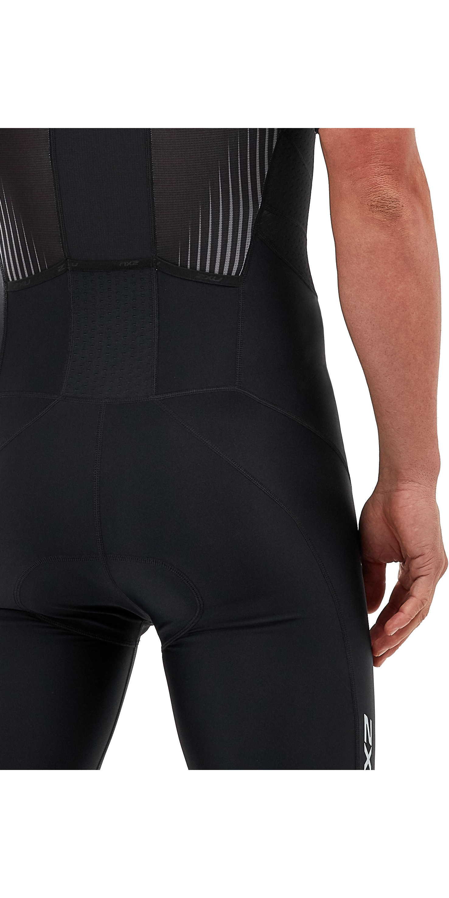 2XU Mens Zip Short Sleeve Trisuit MT5525D - Black / | Watersports Outlet