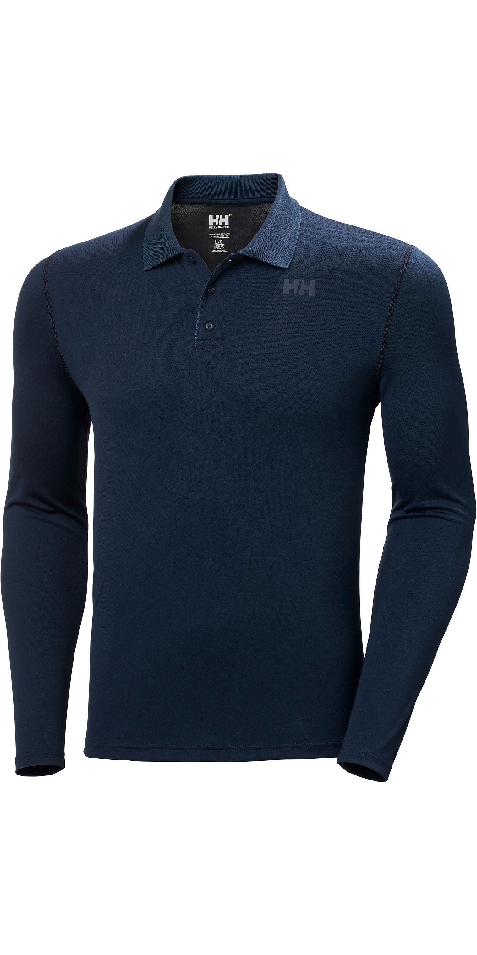 2021 Helly Hansen Lifa Active Manga Larga Para Hombre 49351 Navy