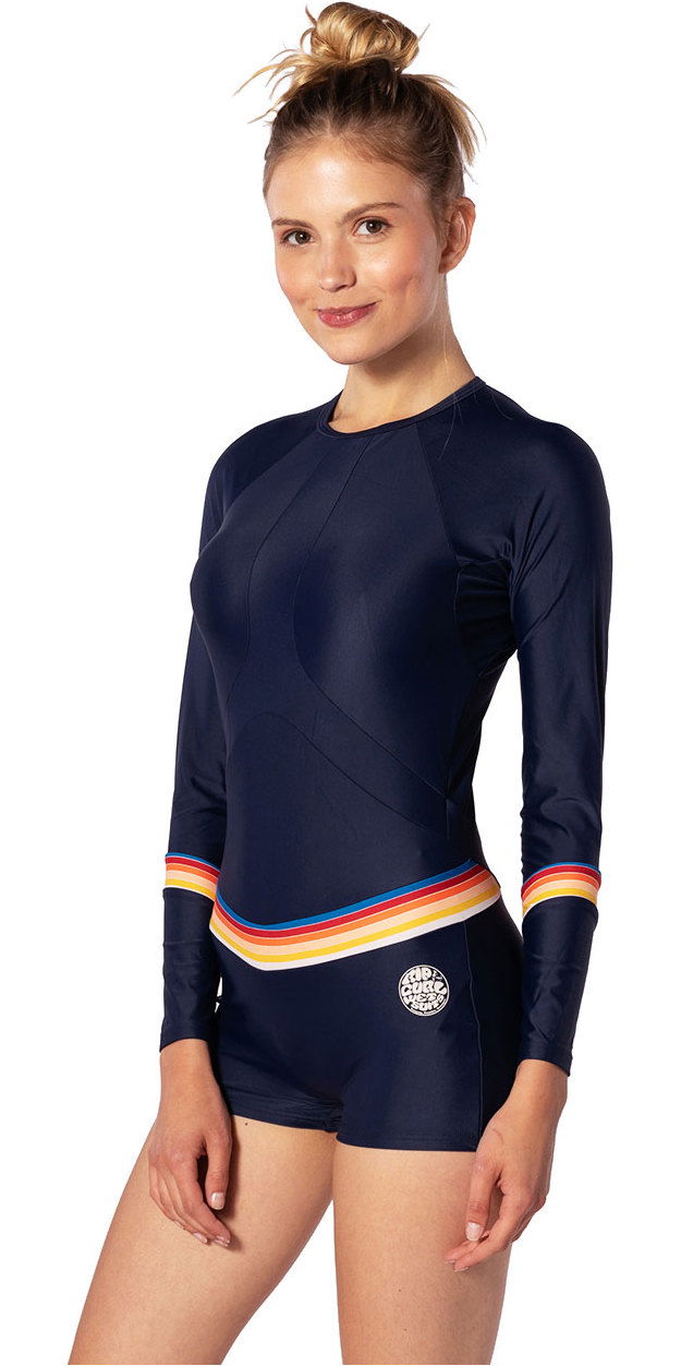 2020 Rip Curl Womens Boyleg Long Sleeve UV Surf Suit WLY6KW