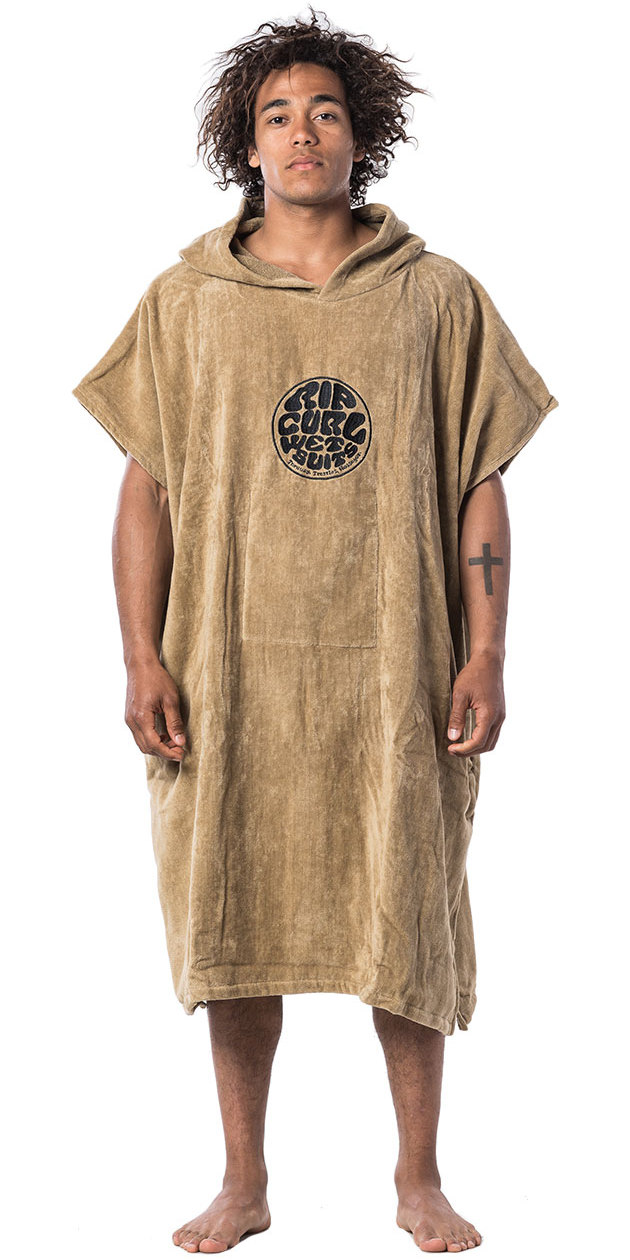 defekt Vil ikke Vie 2020 Rip Curl Hooded Changing Robe / Poncho CTWAI4 - Dark Khaki -  Accessories | Watersports Outlet