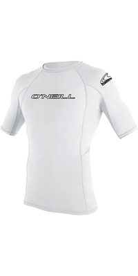 2026 Oneill Ungdomar Skins Kortärmad Lycra Vest 3345 - Vit