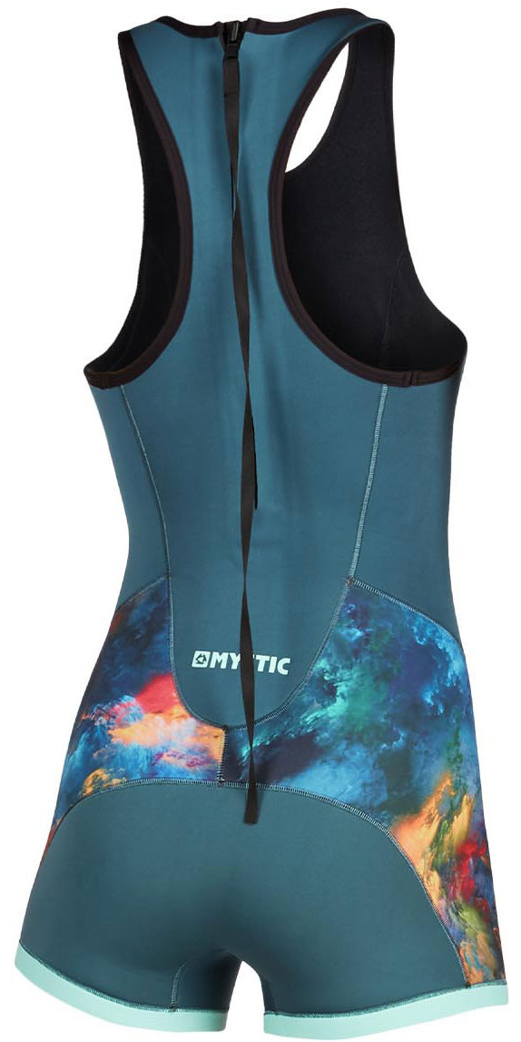 Mystic Womens Diva 2mm Short Jane Wetsuit 0074 Teal Wetsuits Shorty Watersports Outlet
