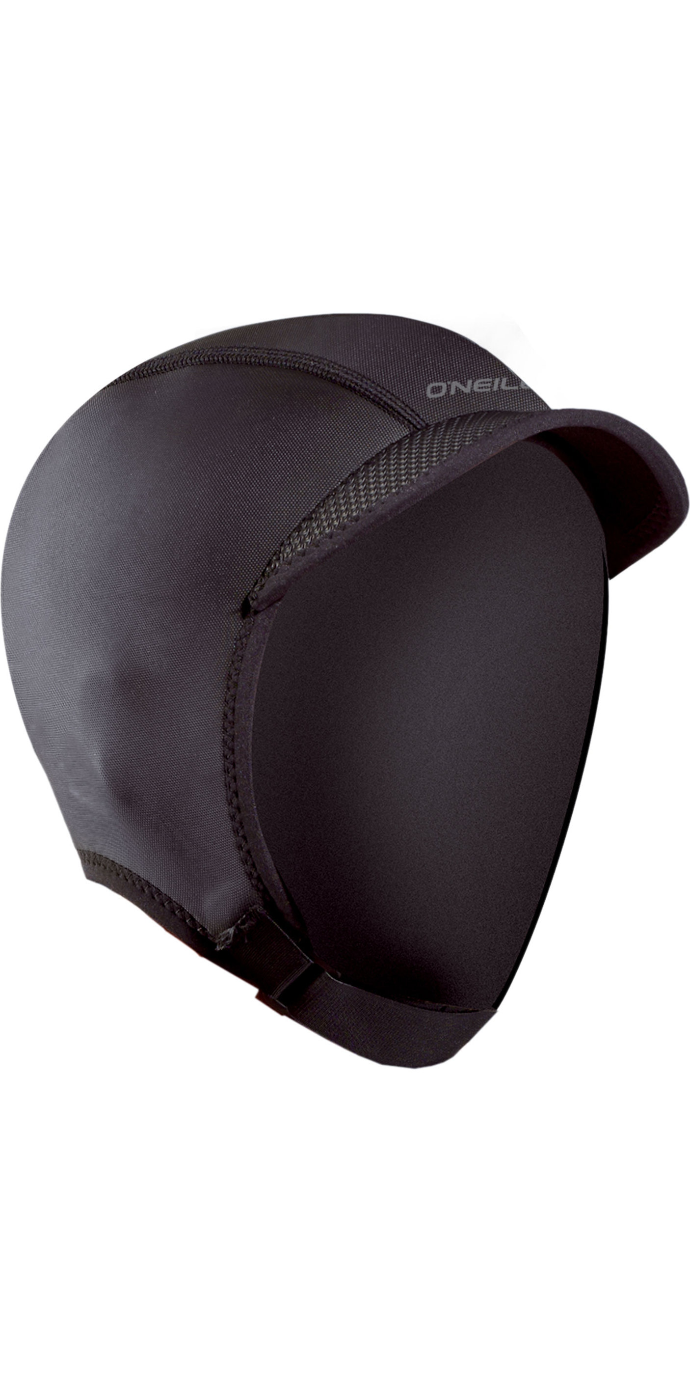 Visor can be trimmed to desired length Lightweight ONeill 2mm Sport Neoprene Wetsuit Cap Hat Black Unisex