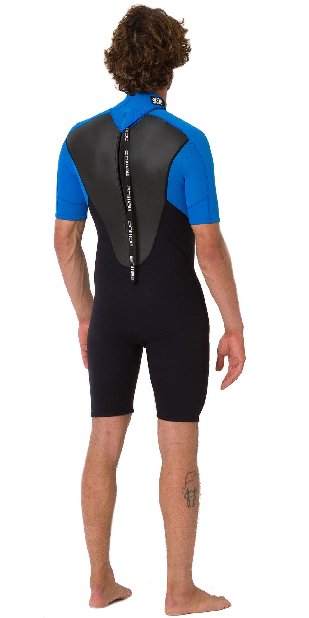 2019 Animal Mens Nova 3/2mm Flatlock Shorty Wetsuit Black AW9SQ009 Wetsuits Watersports Outlet