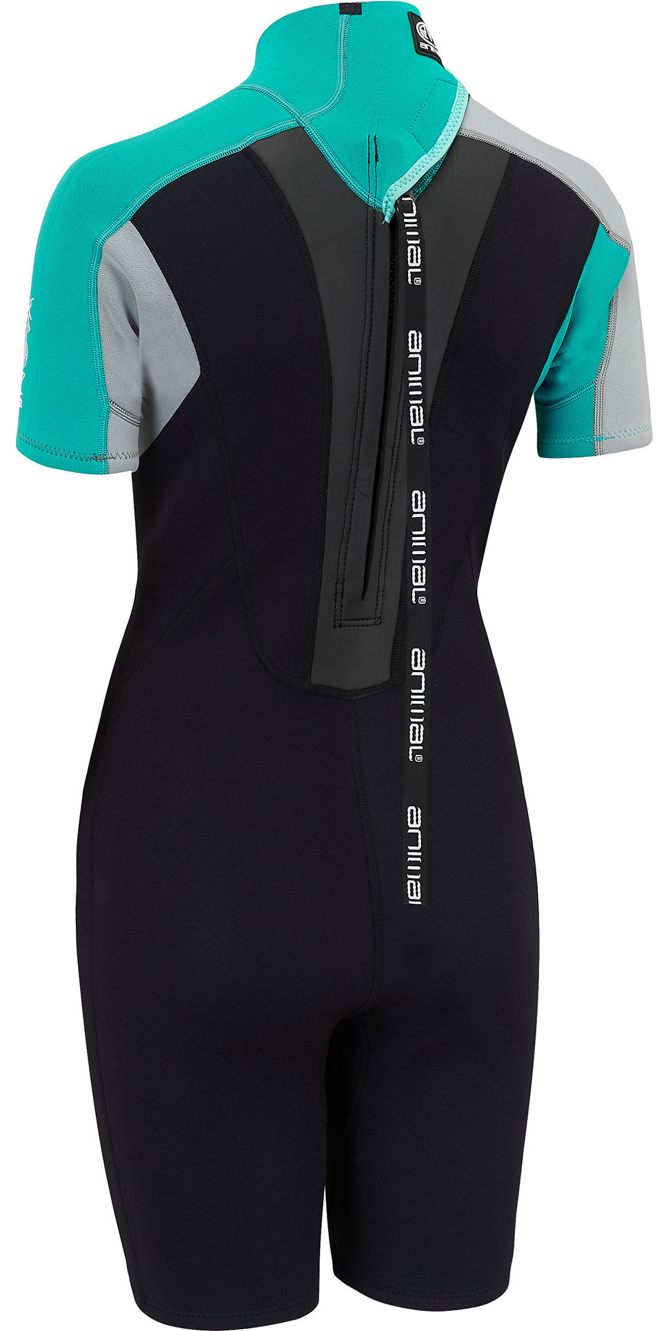 2019 Animal Womens Nova 3/2mm Flatlock Shorty Wetsuit Black AW9SQ303 Wetsuits Watersports Outlet