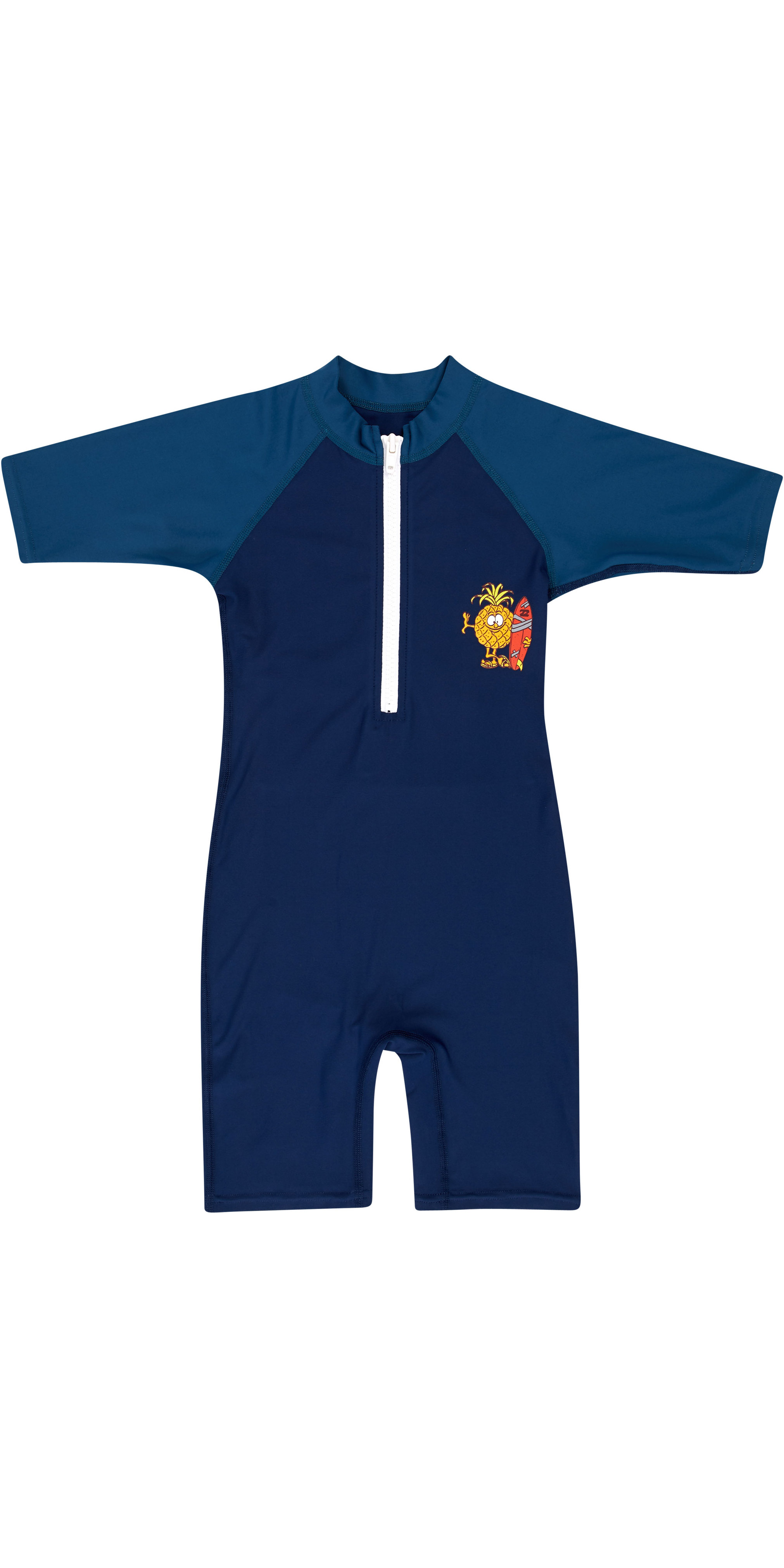 Frontreißverschluss mit einfachem Einstieg UV50 + BILLABONG Speedy Sun Suit Navy für Kleinkinder Kurzarm