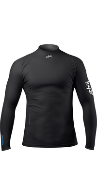 2026 Zhik Mens Eco UPF50+ Spandex Long Sleeve Rash Guard DTP-0063 - Black