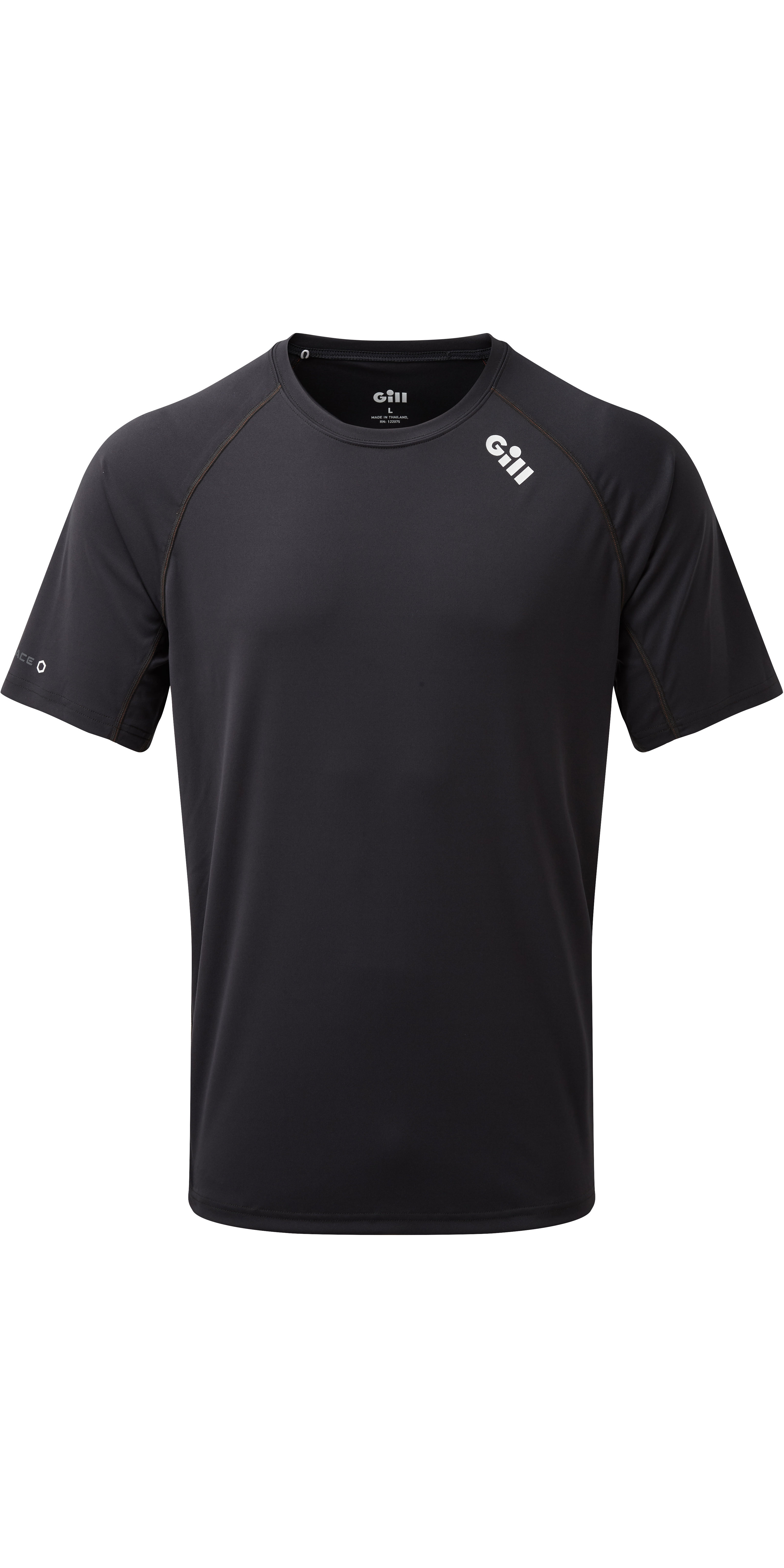 2024 Gill Mens Long Sleeve UV Tec Tee Charcoal UV011 - Sailing