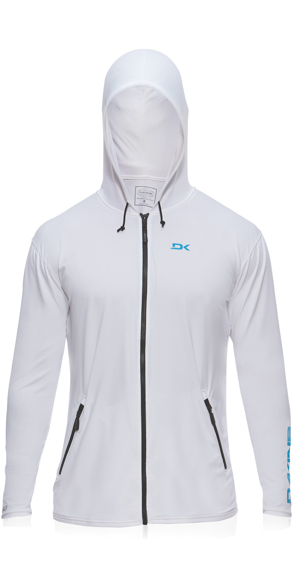 Dakine Mens H2O-MAN Long Sleeve Front Zip Hoodie WHITE 8575257