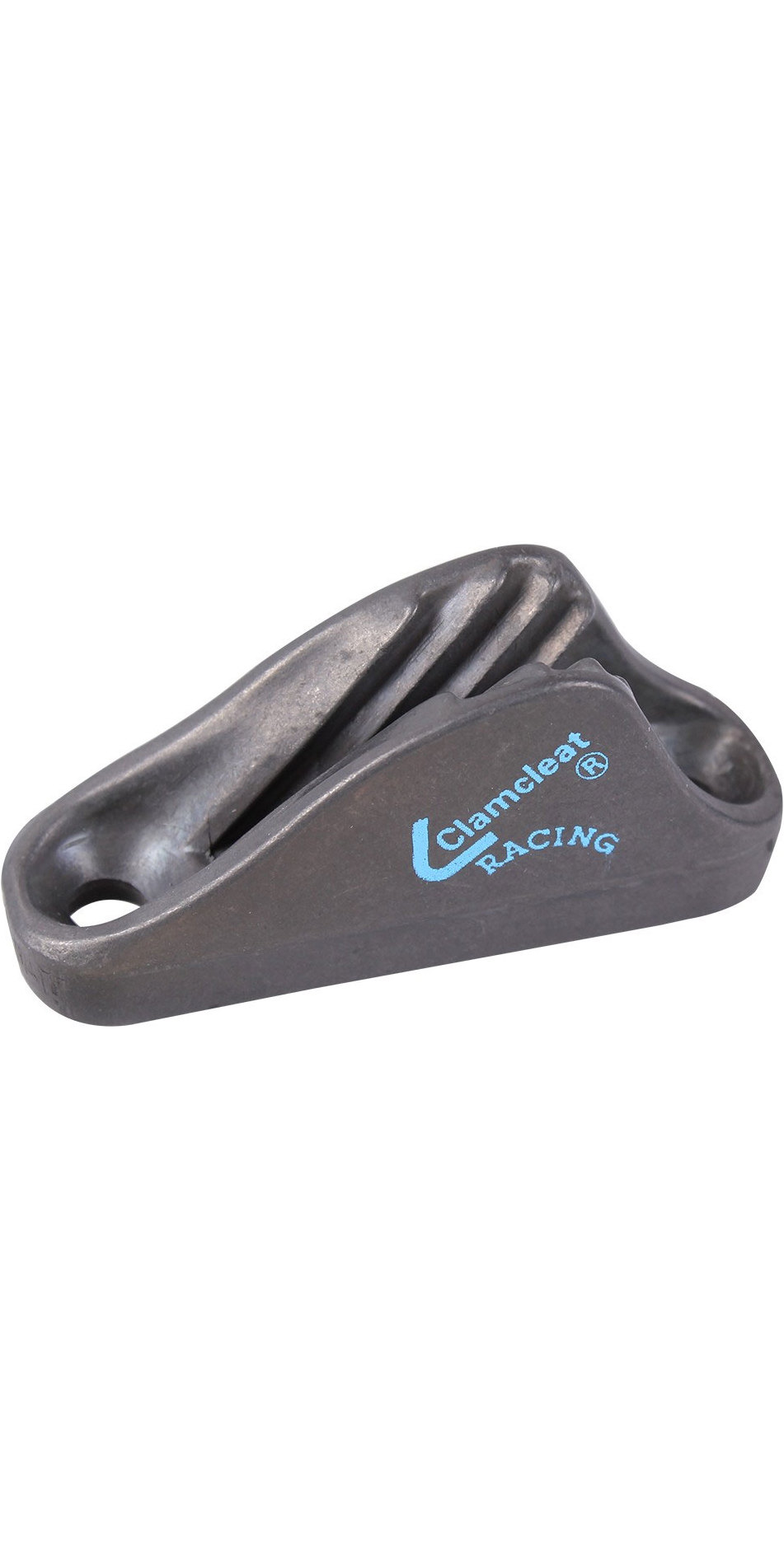 Taquet Clamcleat Open Racing Mini CL222/R – Aluminium Gris, Pour Cordages 3-6 Mm