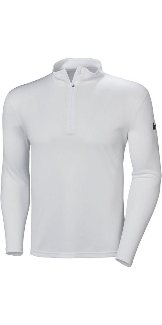 2023 Helly Hansen Mens HH Tech 1/2 Zip Long Sleeve Midlayer Top 48365 -  White