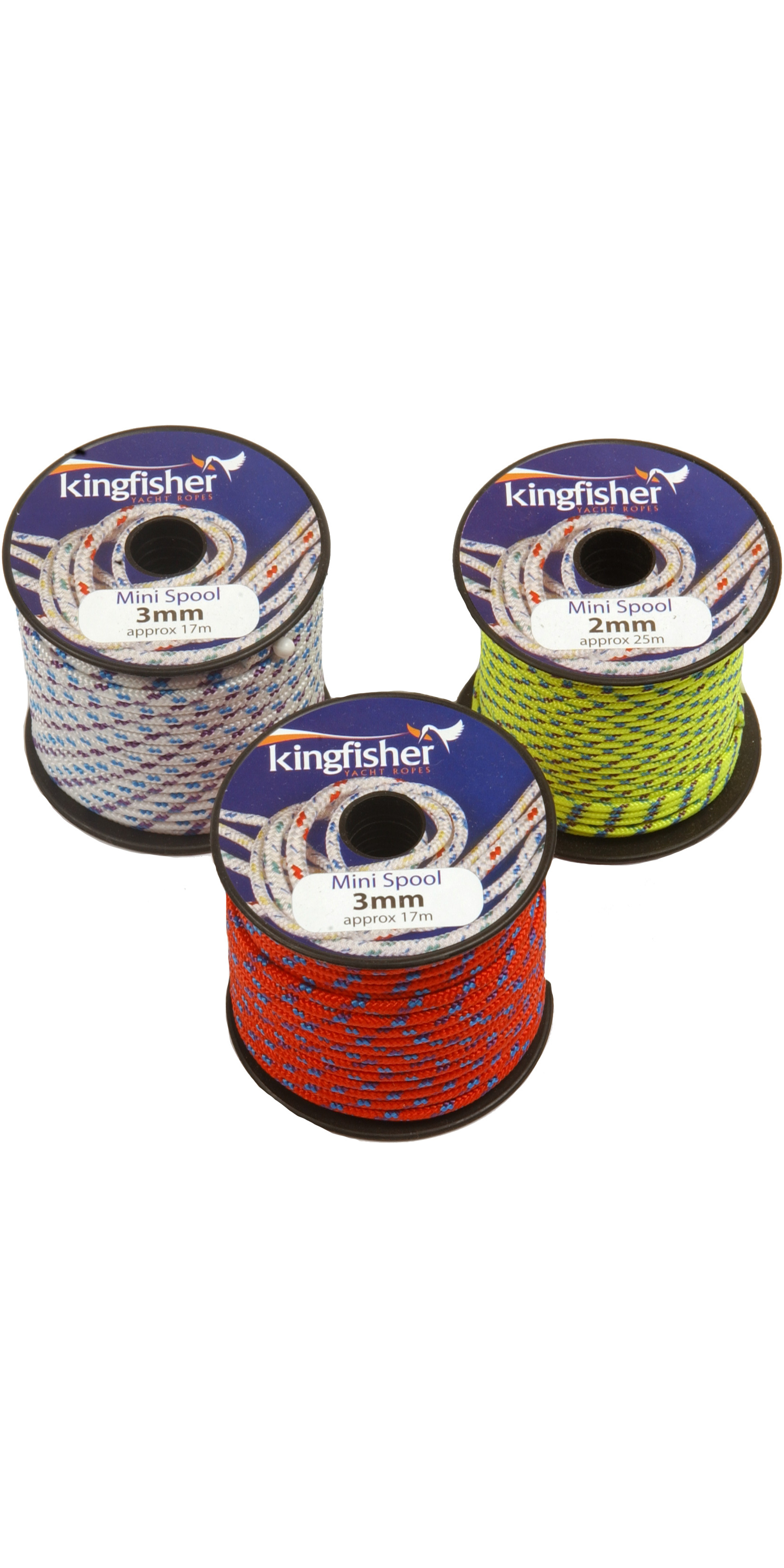 2mm Yellow Kingfisher Evo Performance Polyester Rope Mini Spool FREE Delivery