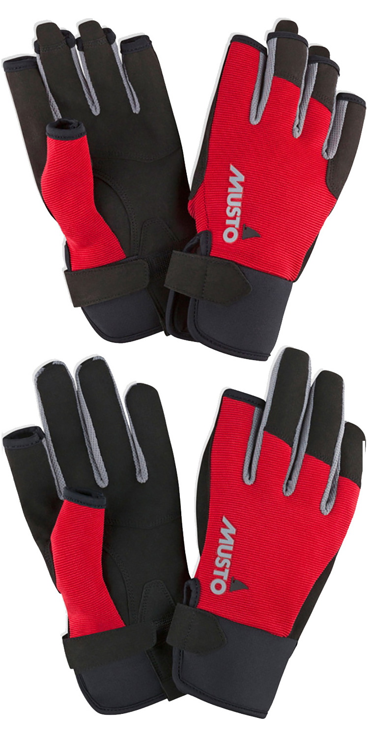 Guantes Largos De Dedos Musto Essential Para Vela Y Bote - Unisex Adultos, Ligeros Y Transpirables