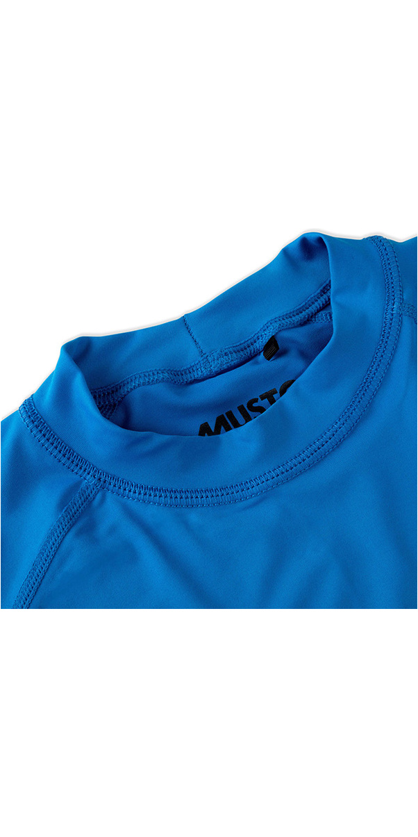 Musto Kids Youth Junior Insignia UV Fast Dry Ss T-Shirt Tee T Shirt Top Brilliant Blue UV Sun Protection and SPF Properties