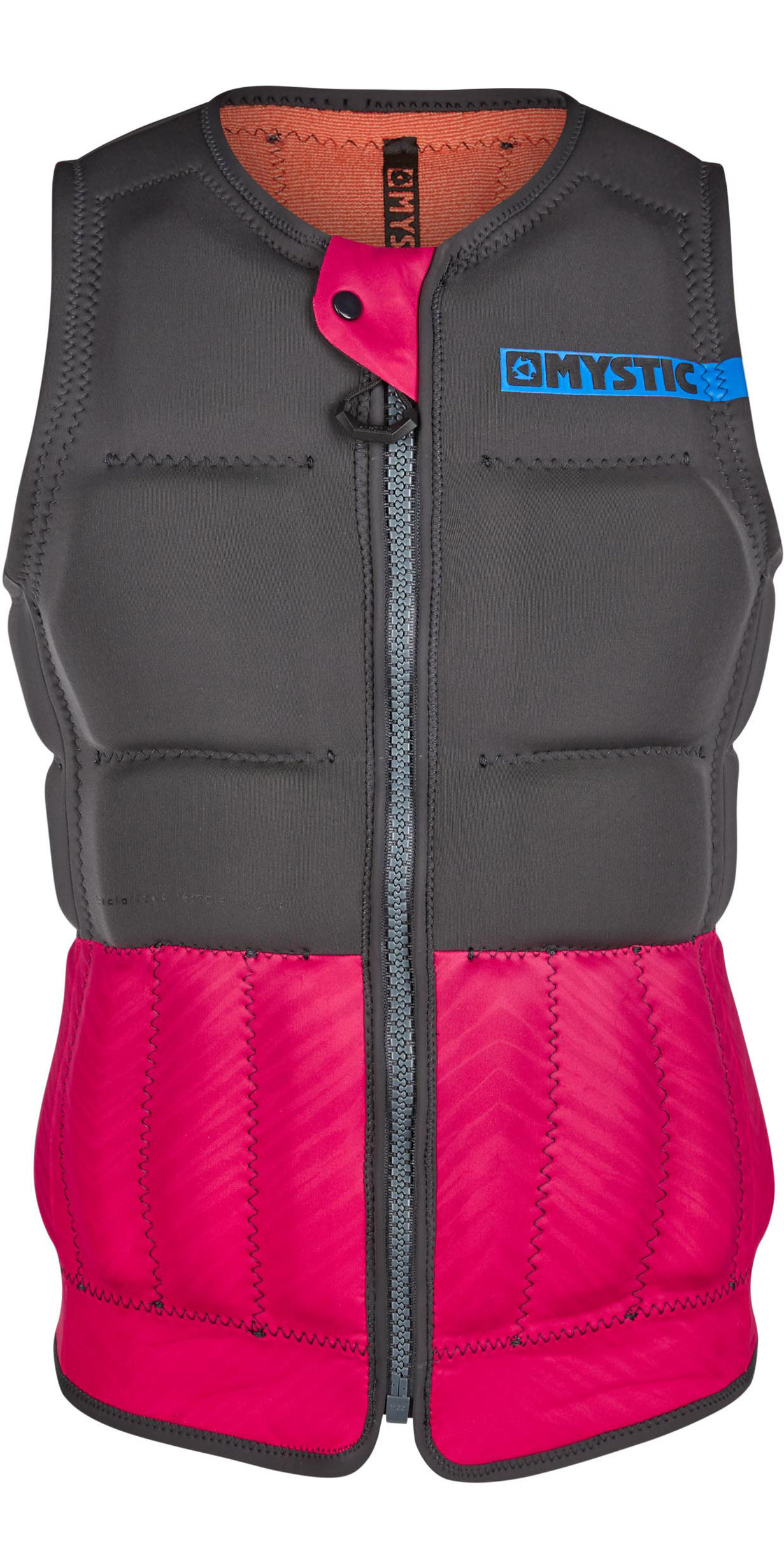 Pink Mystic Dazzled Women Front-Zip Impact Vest