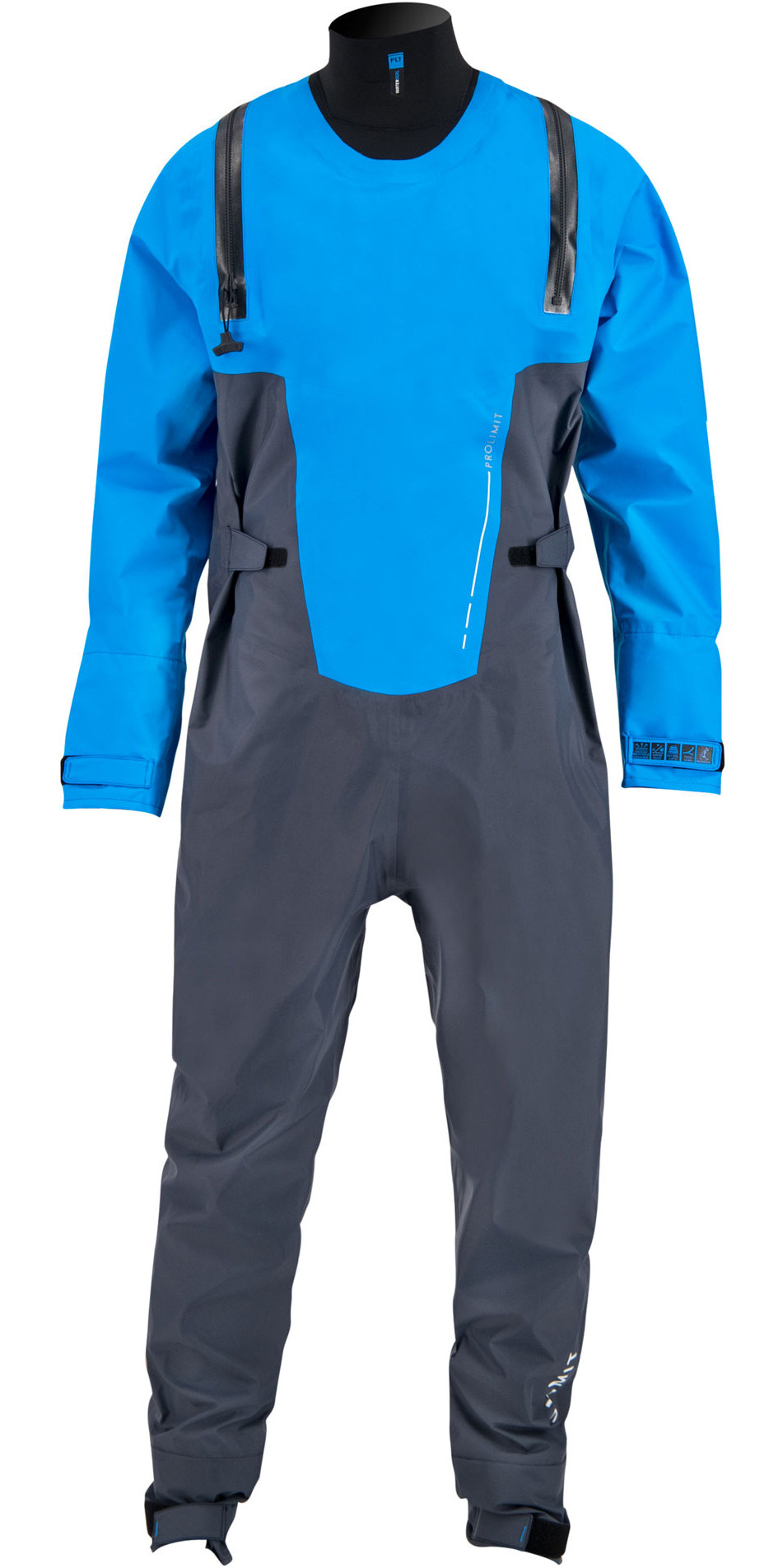 Easy Stretch Lightweight Breathable Waterproof Sprayproof Prolimit Mens Nordic U-Zip Drysuit Dry Suit Steel Blue
