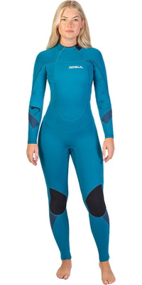 2025 Gul Da Donna Response 3/2mm Gbs Back Zip Muta RE1232-C1 - Teal / Marbel