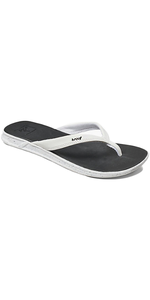 womens white reef flip flops