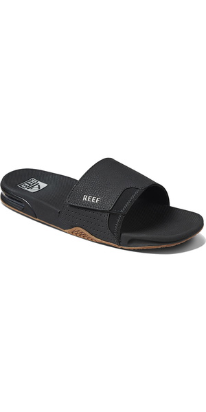 2026 Reef Fanning Sliders CI3632 - Black / Silver