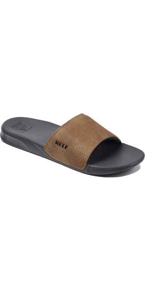 2025 Reef Mens One Sliders RF0A3OND - Grey / Tan