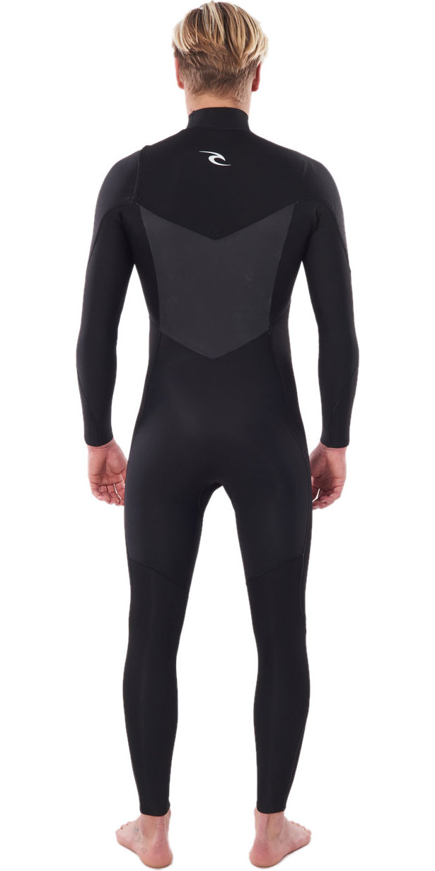 Black All Sizes Rip Curl Dawn Patrol Performance 4/3mm Chest Zip Mens Wetsuit 