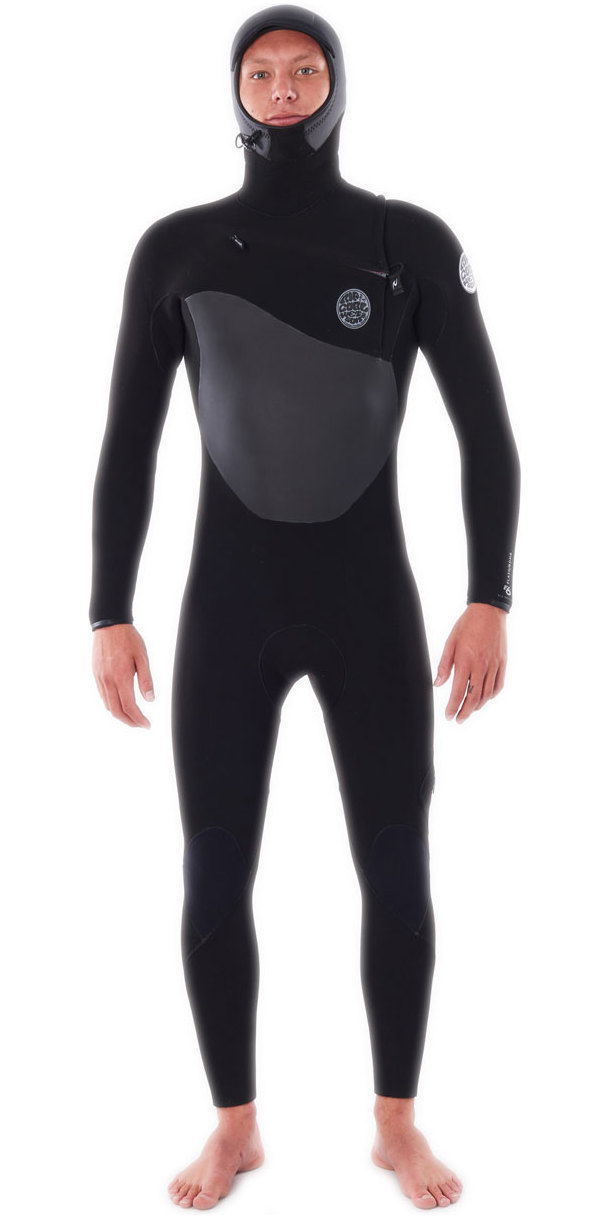 2023 Rip Curl Mens Flashbomb 5/4mm Hooded Chest Zip Wetsuit WSTYAF