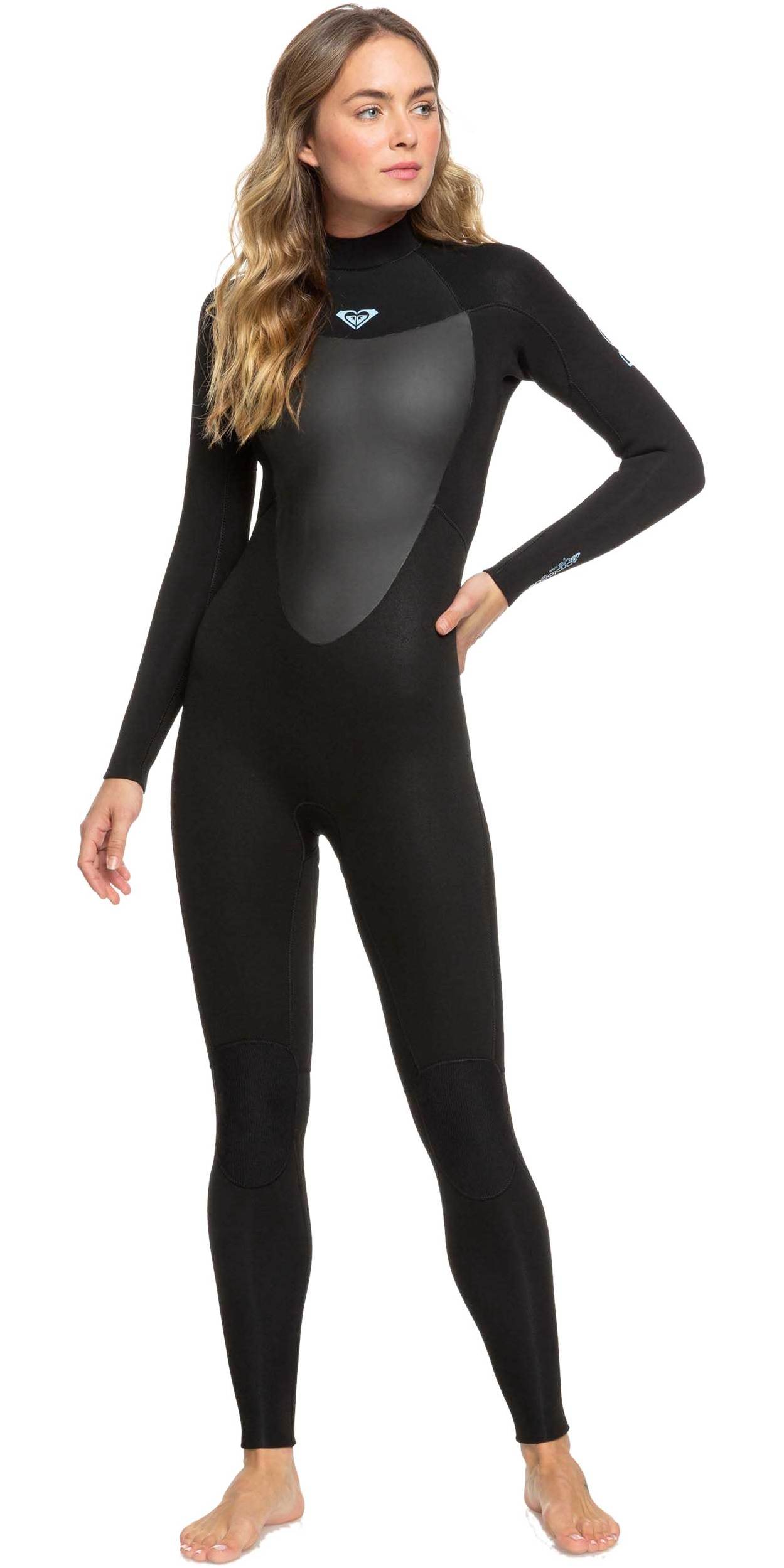 2024 Roxy Womens Prologue 4/3mm Back Zip Wetsuit ERJW103072 - Black -  Wetsuits 