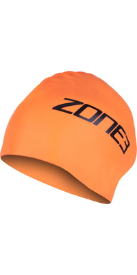 ZONE3 2026 Langhaar-Schwimmkappe SA24LHCAP113 - Hi-Vis Orange