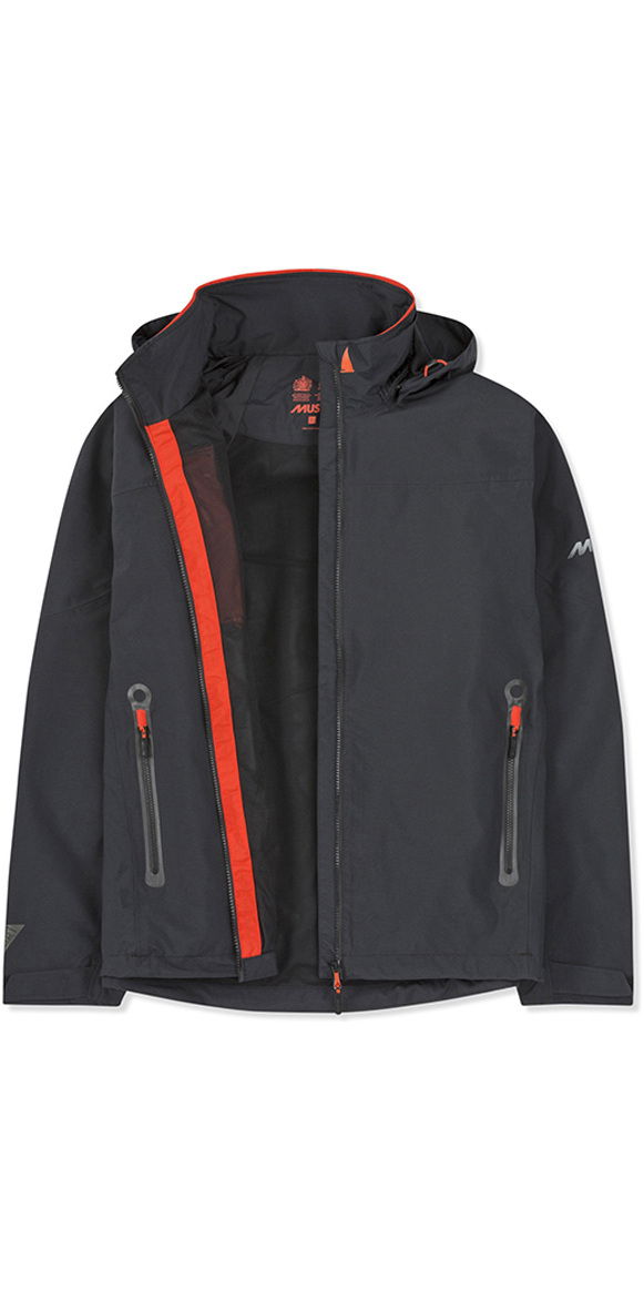2019 Musto Herre Sardinia Br1 Jakke Svart Brann Oransje LMTD Limited Musa Jakke Mørkeblå