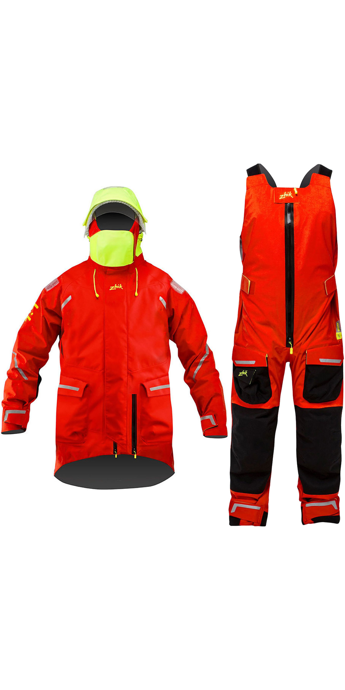 Zhik Mens Isotak X Ocean Jacket & Salopette Combi Set - 0920FRD