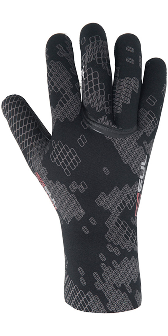 Black GUL FLEXOR 2mm Gloves Watersports  Brand New Size M Red
