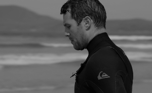 Eoghan Quinn wearing Quiksilver wetsuit