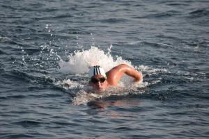 Nathan Payas swimming the Channel for charity