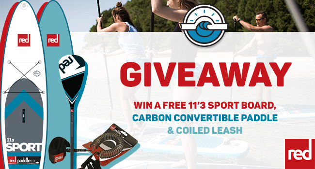Win a Red Paddle Co 11'3 Sport SUP board, paddle and coil leash!