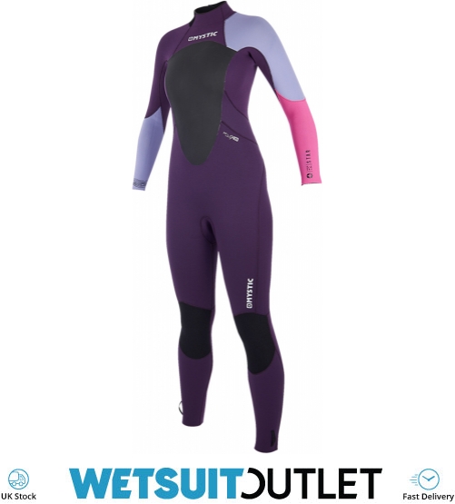 2019 Mystic Womens Star 32mm Gbs Back Zip Wetsuit Purple 180030