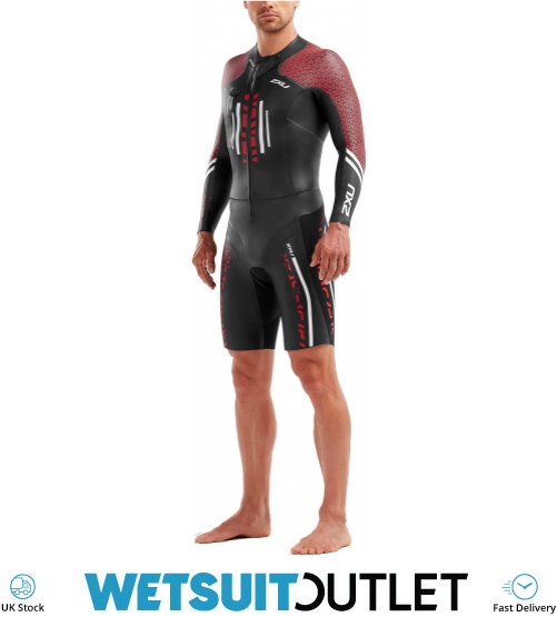 2019 Pro Swim-Run Pro Wetsuit Black / Flame Scarlet - Swimming | Watersports Outlet