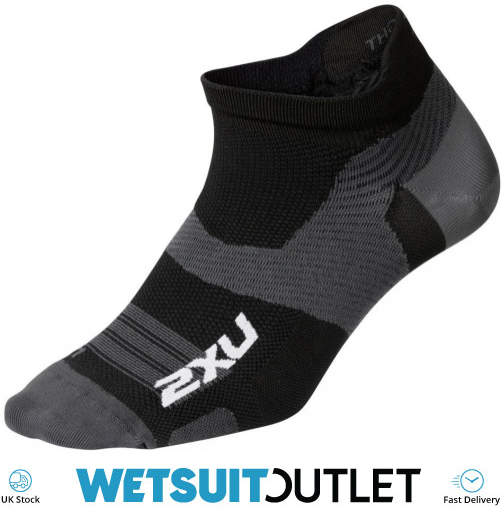 2021 2XU Ultralight No Show Socks UA5041e Black - Triathlon - Accessories Watersports Outlet