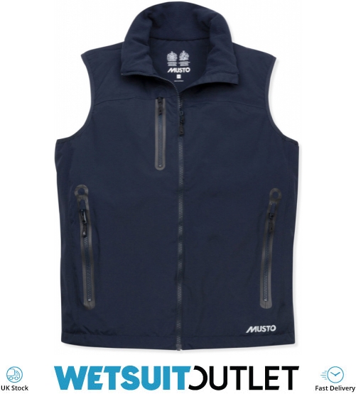 Waterproof & Breathable Musto Mens Corsica BR1 Yacht Sailing and Boating Gilet Platinum