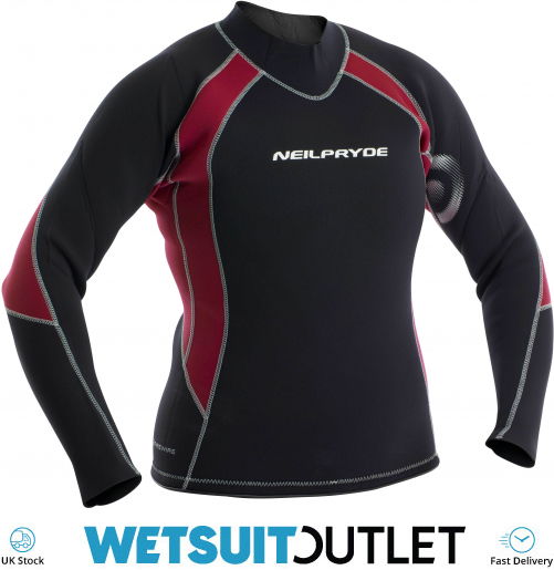 Ladies Neil Pryde Sub Long Sleeve Rash Vest Guard